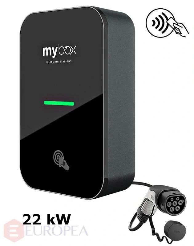 MyBox HOME 1 x 22 kW, wifi, kábel rovný 5m, RFID