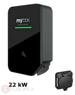 MyBox PLUS 1 x 22 kW, wifi/LAN, zásuvka