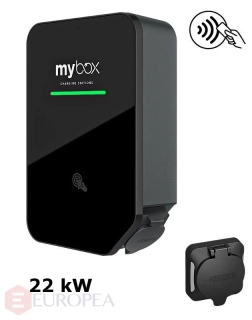 MyBox PLUS 1 x 22 kW, wifi/LAN, zásuvka, RFID